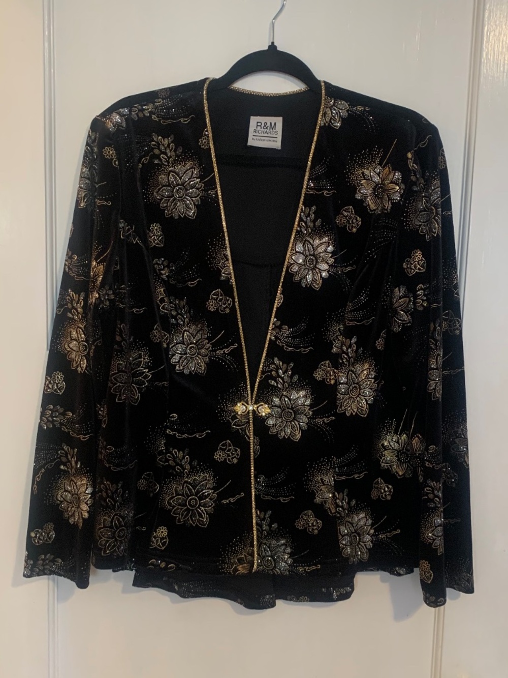 Vintage Metallic Embroidered Jacket
